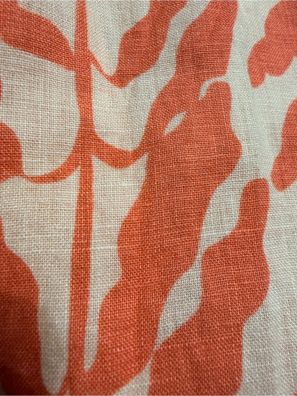 Rachel Zoe Coral-Print Wide Leg Linen Pants - Picture 4 of 6